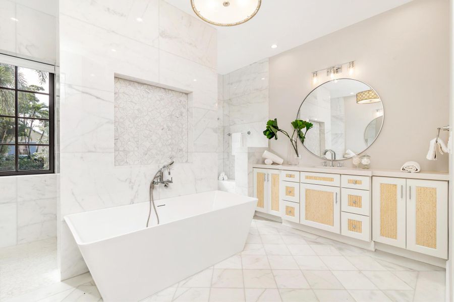 Furnished interior view inside a new home in , West Palm Beach (Image 41).