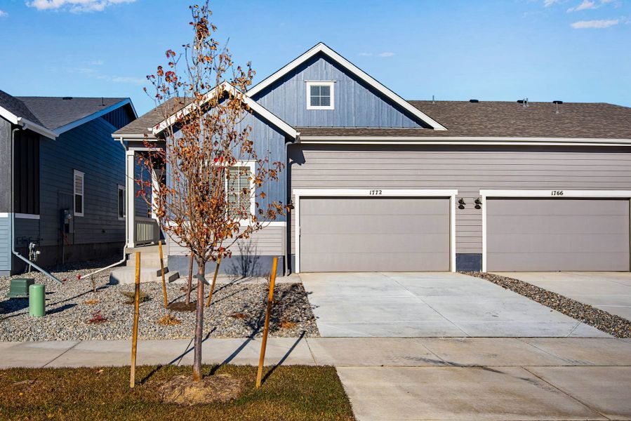 Representative exterior photo of a completed home built from the 3405 by Tri Pointe Homes in Westside Crossing, Berthoud, CO (Image 27). Representative exterior photo of a completed home built from the 3405 by Tri Pointe Homes in Westside Crossing, Berthoud, CO (Image 27).