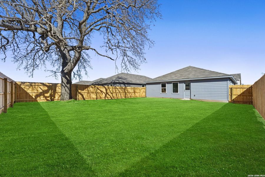 Exterior details and patio area of a home in Friendship Oaks, Fredericksburg (Image 2). Exterior details and patio area of a home in Friendship Oaks, Fredericksburg (Image 2).