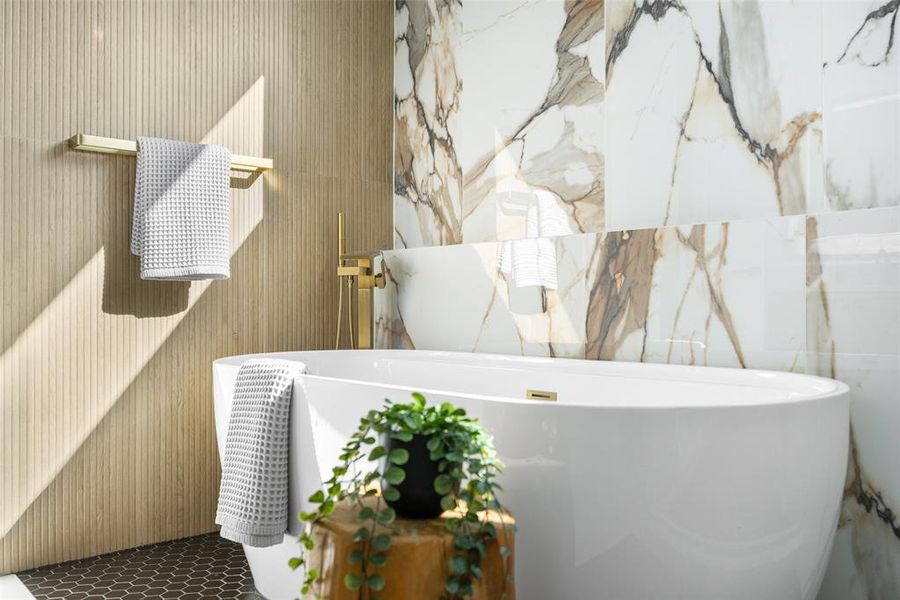 Close-up of interior finishes inside a home in , Dallas (Image 21).