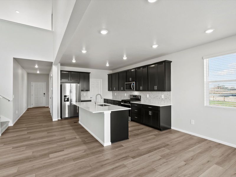 Furnished interior view inside a new home in Poudre Heights: The Alpine Collection, Windsor (Image 4).