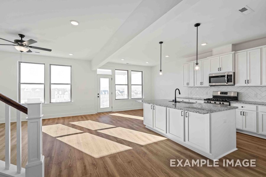 Representative furnished interior of a home built from the The Willow C by Davidson Homes LLC in Woods Crossing, Gallatin (Image 10).