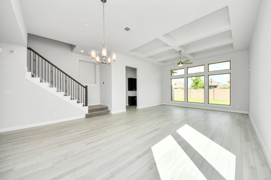 Representative unfurnished interior of a home built from the Cade by Risewell Homes in Marvida, Cypress (Image 10).