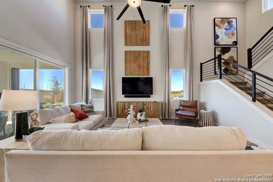 Furnished interior view inside a new home in Veranda Signature, San Antonio (Image 12).