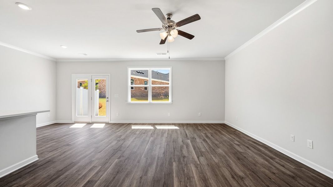 Spacious, unfurnished interior of a new home in Independence Villas and Townhomes, Loganville (Image 18). Spacious, unfurnished interior of a new home in Independence Villas and Townhomes, Loganville (Image 18).
