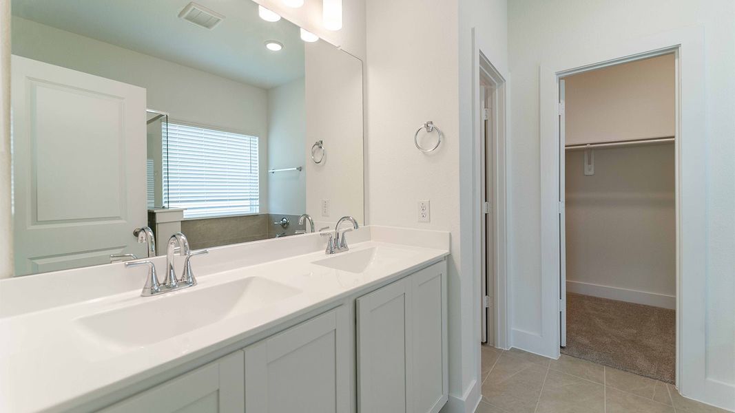 Furnished interior view inside a new home in Massey Oaks, Pearland (Image 5).