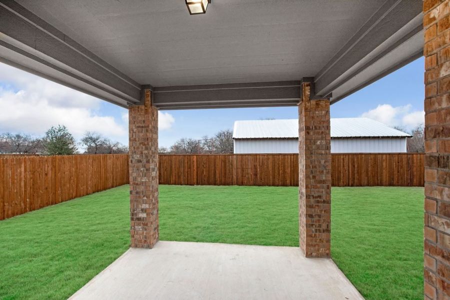 Representative exterior photo of a completed home built from the Preston by Impression Homes in Mercer Meadows, Royse City, TX (Image 22).