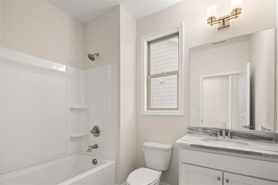 Furnished interior view inside a new home in Soleil Summit Chase, Snellville (Image 8).