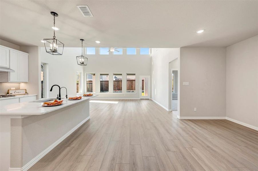 Furnished interior view inside a new home in Lily Creek at Sutton Fields, Aubrey (Image 12).
