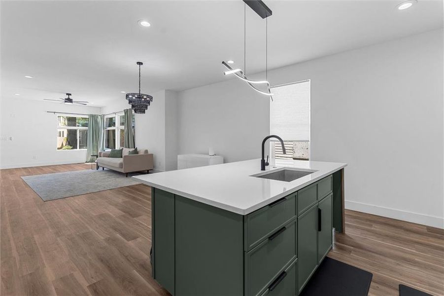 Furnished interior view inside a new home in , Atlanta (Image 48).