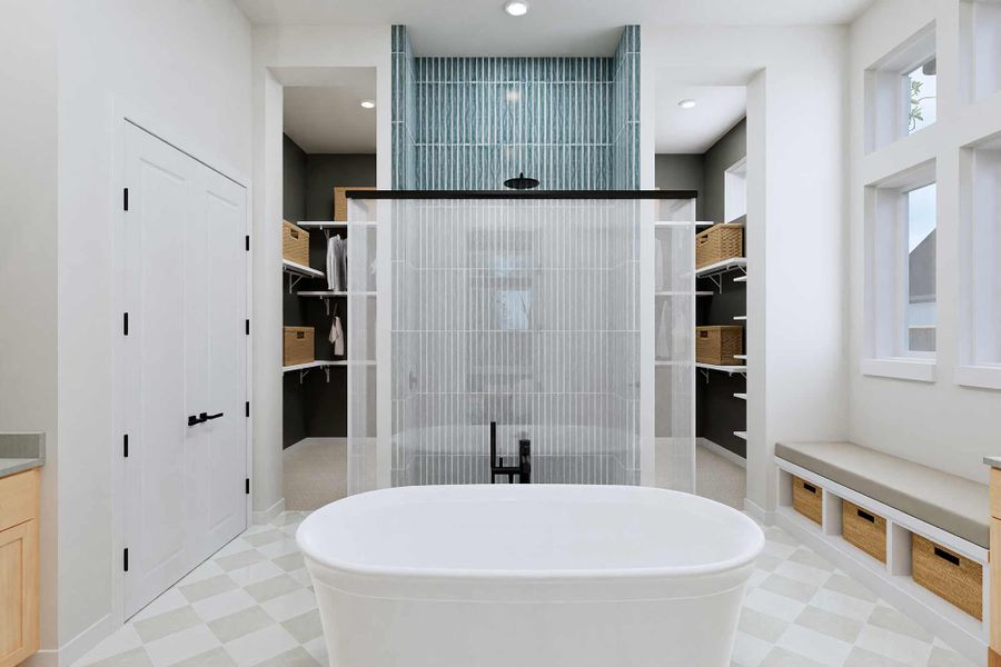 The Chancery - Optional Freestanding Tub with Shower