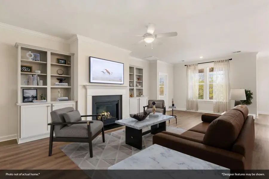 Furnished interior view inside a new home in Meadows at Four Mile, Conway (Image 6). Furnished interior view inside a new home in Meadows at Four Mile, Conway (Image 6).
