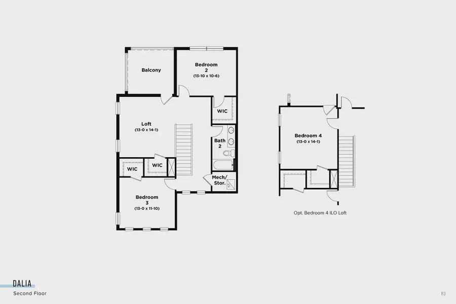 2D floor plan layout of this home in Lagoon Residences at Epperson, Wesley Chapel, FL (Image 4).