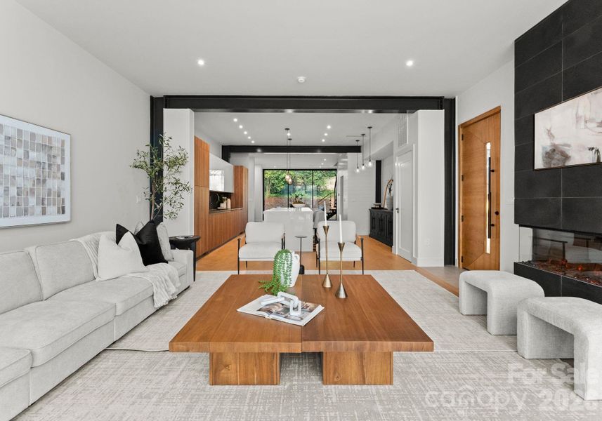 Furnished interior view inside a new home in , Charlotte (Image 11).
