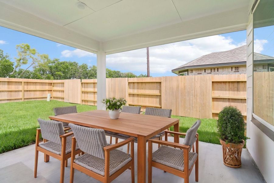 Furnished interior view inside a new home in Massey Oaks - Premier Series, Pearland (Image 11).