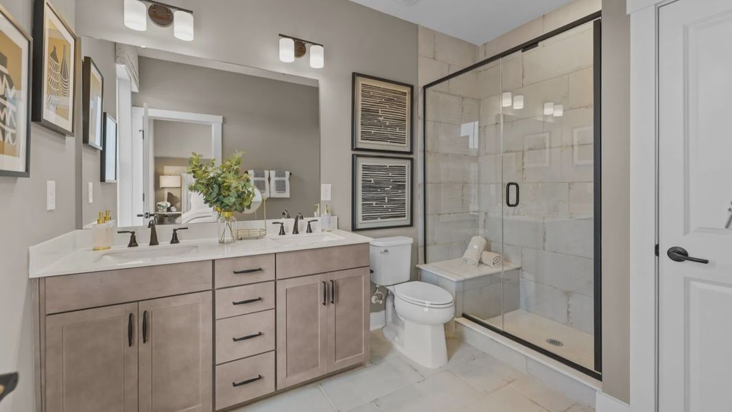 The Landon Plan at River District by DRB Homes in Charlotte, NC- Bathroom The Landon Plan at River District by DRB Homes in Charlotte, NC- Bathroom