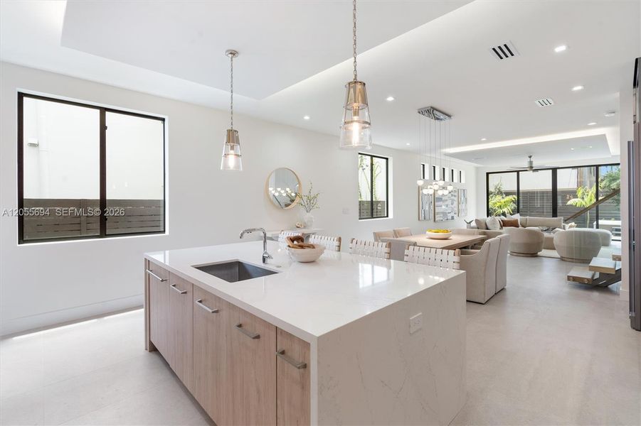 Furnished interior view inside a new home in , Fort Lauderdale (Image 49).