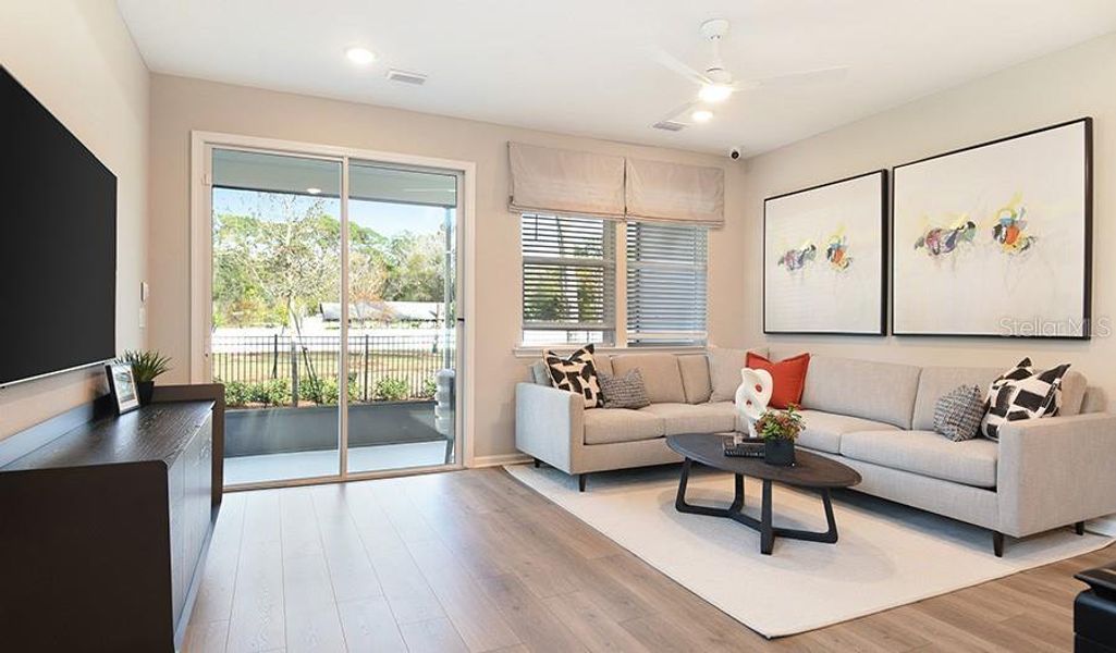 Furnished interior view inside a new home in Seasons at Shores of Lake Dell, Dundee (Image 7).
