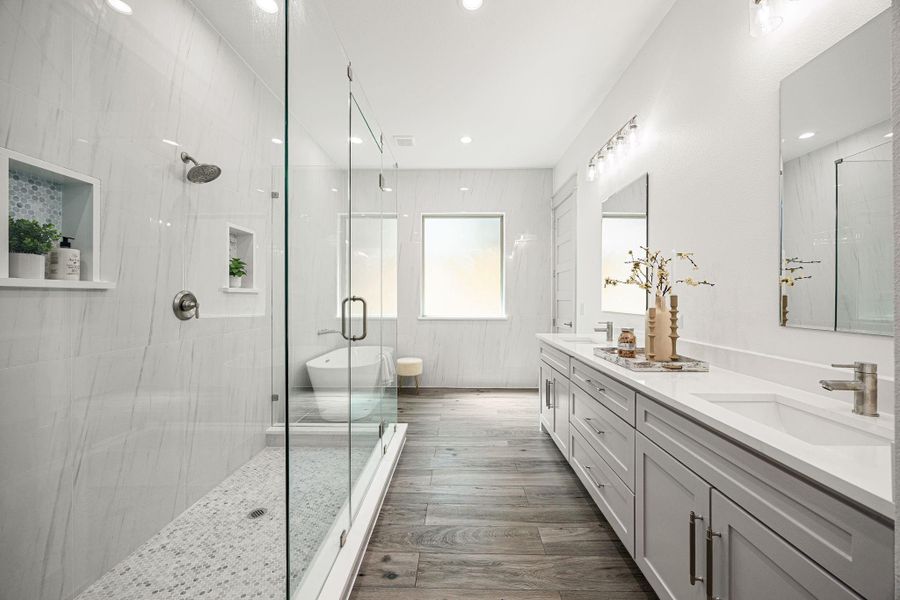 Furnished interior view inside a new home in , Houston (Image 13).