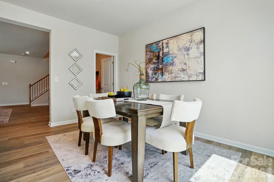 Furnished interior view inside a new home in Arbor Chase, Clover (Image 11). Furnished interior view inside a new home in Arbor Chase, Clover (Image 11).