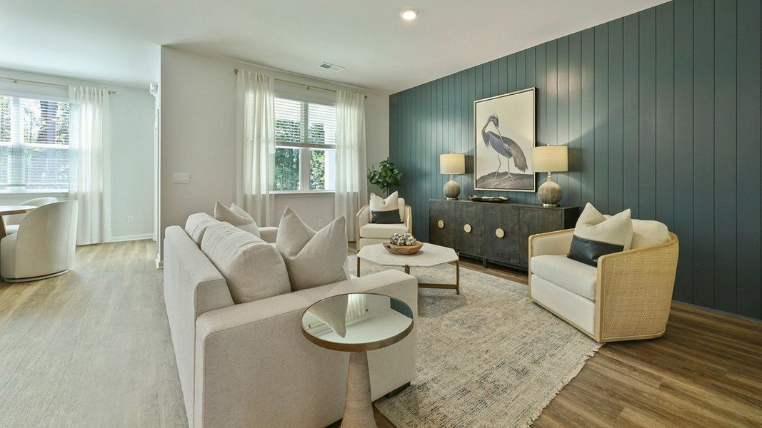 Furnished interior view inside a new home in Pineview North, Summerville (Image 5).