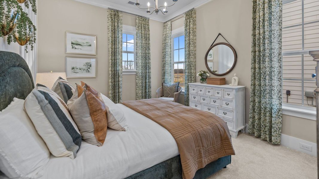 The Inspire Plan by DBR Homes with a secondary bedroom in Fort Mill, SC