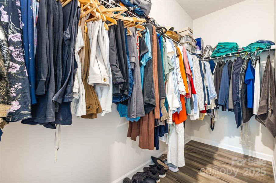 Primary walk-in closet