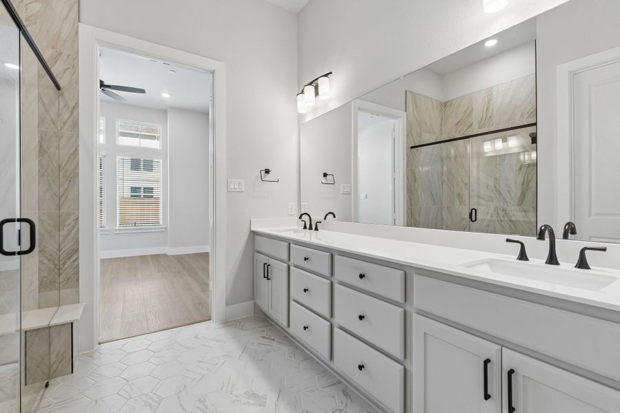 Furnished interior view inside a new home in Newman Village Townhomes, Frisco (Image 10).