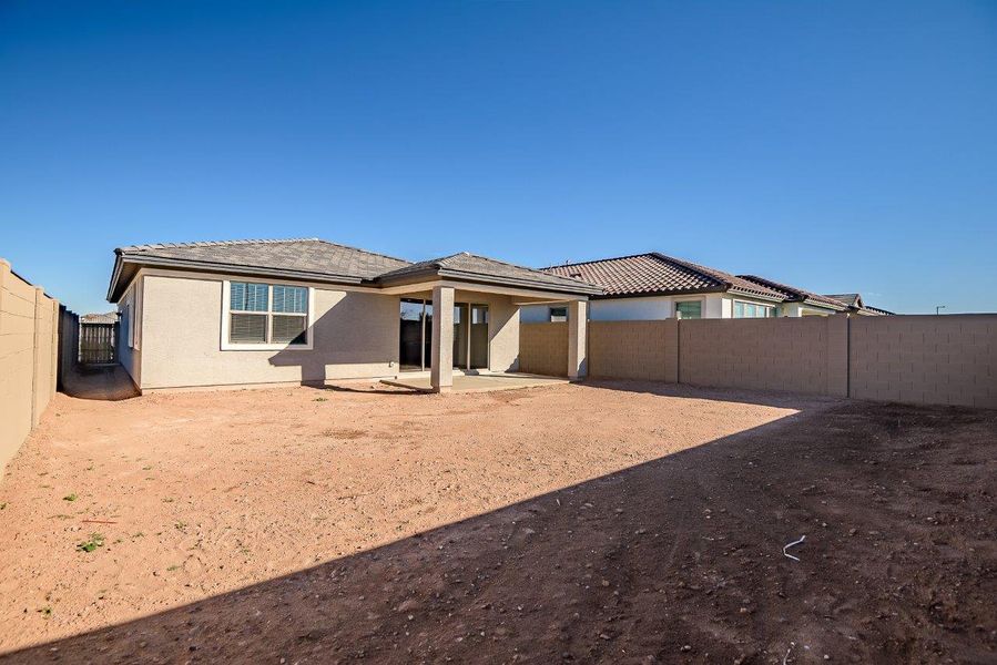 Exterior details and patio area of a home in Mesquite at North Creek, Queen Creek (Image 31).