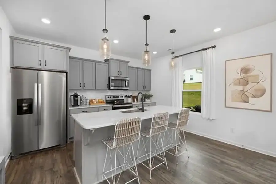 Representative furnished interior of a home built from the Whitney by True Homes in The Retreat at Reedy Fork Ranch, Greensboro (Image 5).