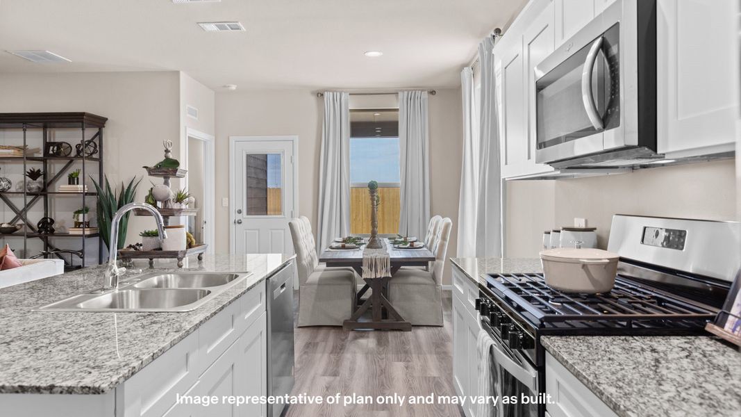 Furnished interior view inside a new home in Mustang Ridge, Andrews (Image 6).