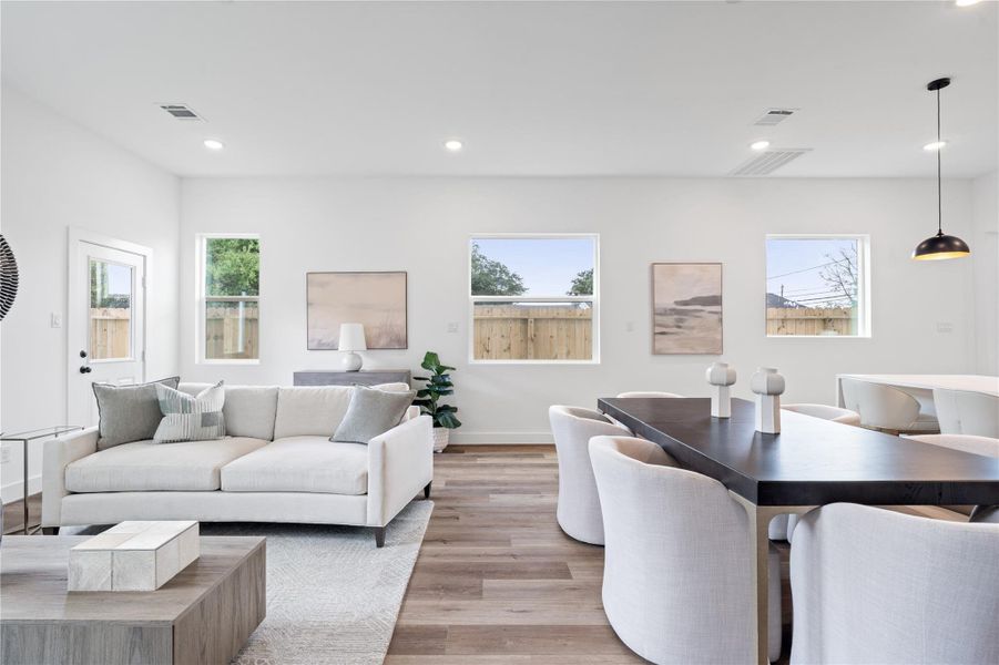 Furnished interior view inside a new home in , Houston (Image 4). Furnished interior view inside a new home in , Houston (Image 4).