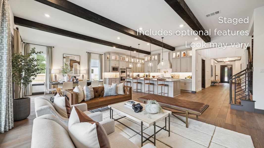 Furnished interior view inside a new home in The Grand Prairie 60', Hockley (Image 5).