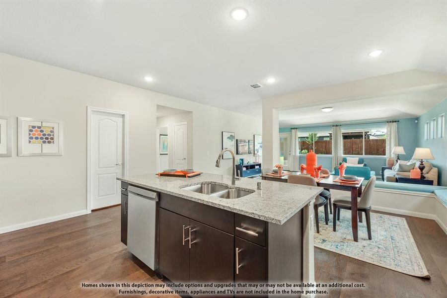 Furnished interior view inside a new home in Bear Creek Elements, Lavon (Image 30).
