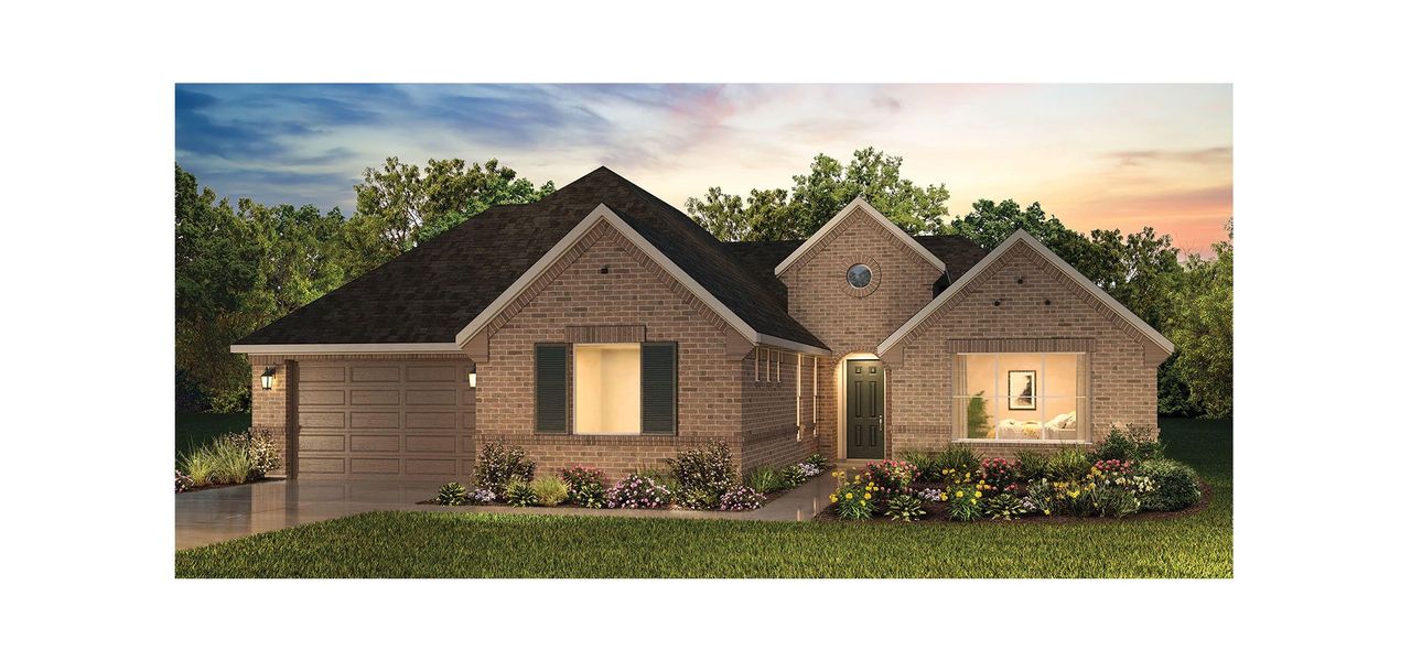 Representative exterior photo of a completed home built from the Belmont by Robson Resort Communities in Robson Ranch Texas, Denton, TX (Image 6). Representative exterior photo of a completed home built from the Belmont by Robson Resort Communities in Robson Ranch Texas, Denton, TX (Image 6).