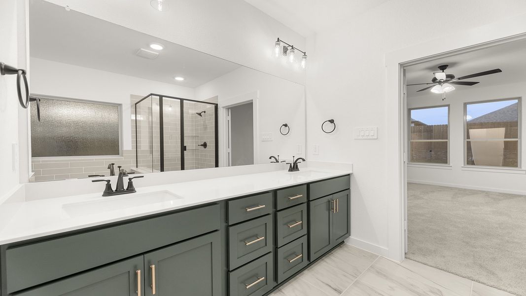 Furnished interior view inside a new home in The Oaks, Red Oak (Image 13). Furnished interior view inside a new home in The Oaks, Red Oak (Image 13).