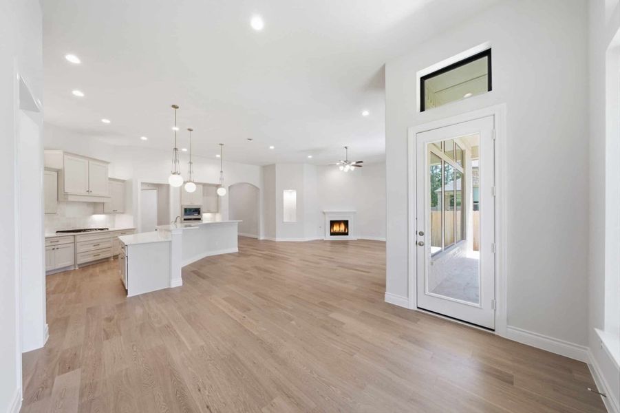 Spacious, unfurnished interior of a new home in The Woodlands Hills 65′, Willis (Image 23).