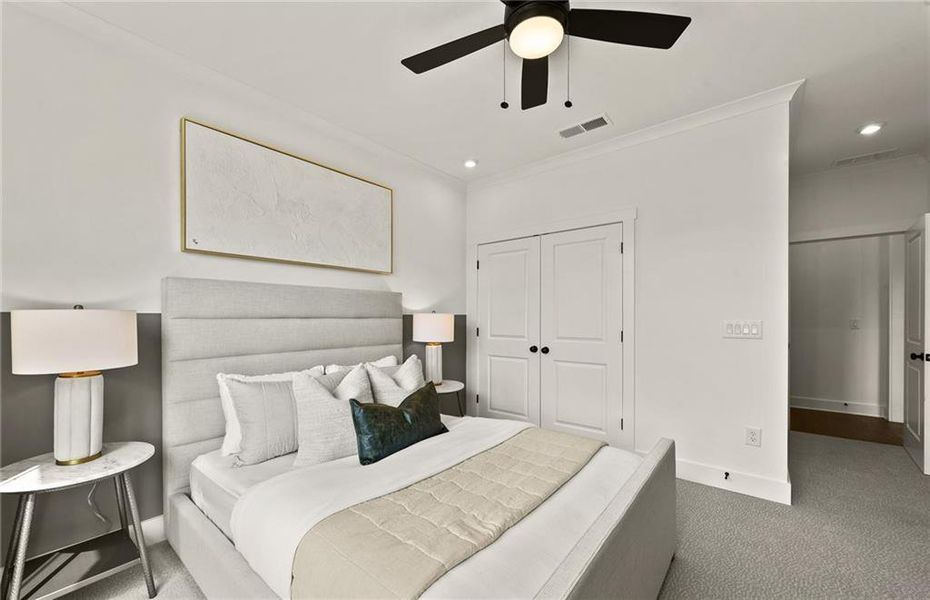 Furnished interior view inside a new home in , Villa Rica (Image 10). Furnished interior view inside a new home in , Villa Rica (Image 10).