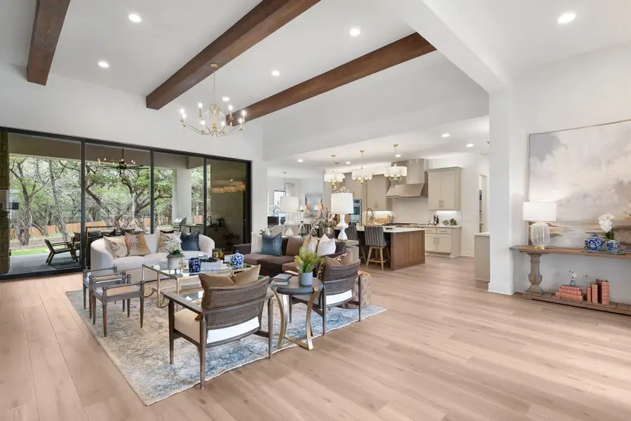 Furnished interior view inside a new home in Enchanted Bluff, Garden Ridge (Image 5). Furnished interior view inside a new home in Enchanted Bluff, Garden Ridge (Image 5).