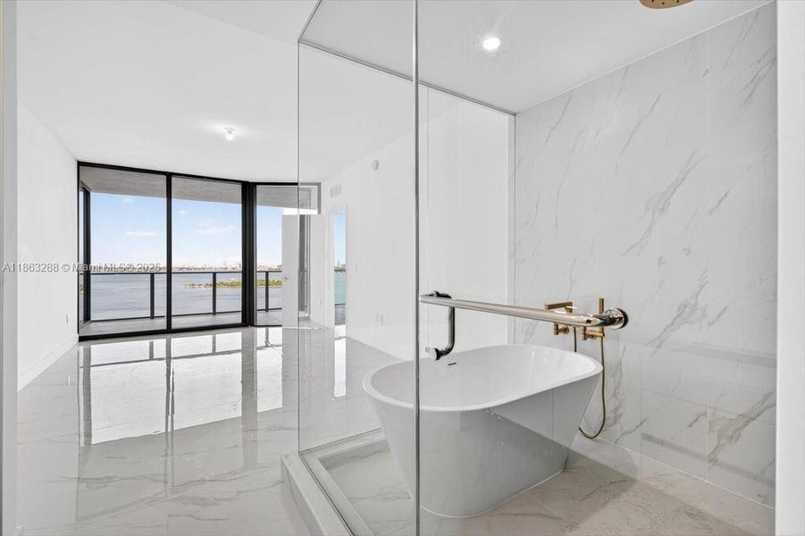 Furnished interior view inside a new home in , Miami (Image 8).