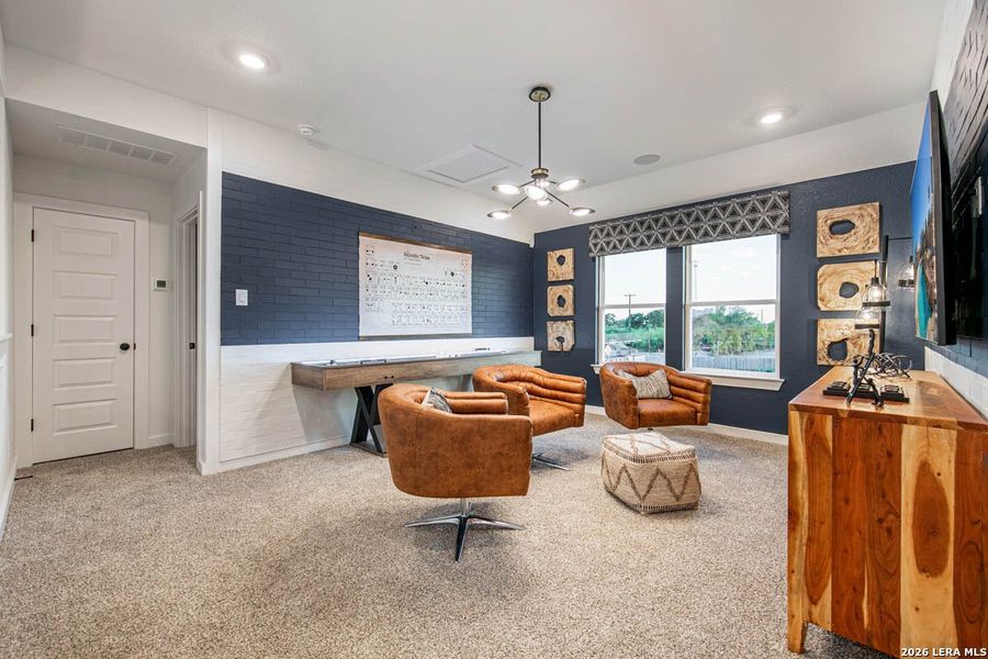 Furnished interior view inside a new home in Meyer Ranch, New Braunfels (Image 9).