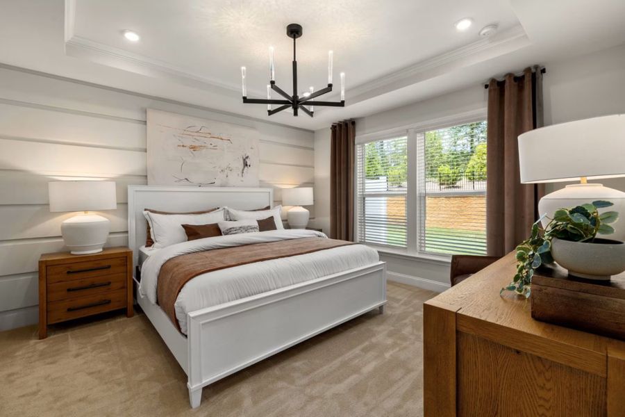 Representative furnished interior of a home built from the Colton by Pulte Homes in Southport Meadows, Southport (Image 7).