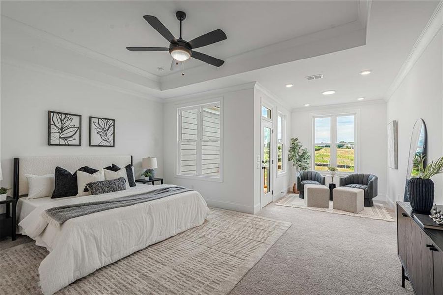 Furnished interior view inside a new home in Waterhaven, Cumming (Image 31).