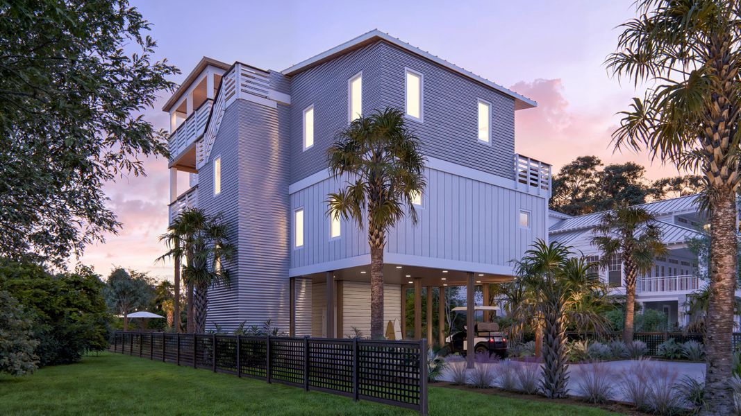 Front exterior of a new home in , Folly Beach, SC, highlighting curb appeal (Image 15).