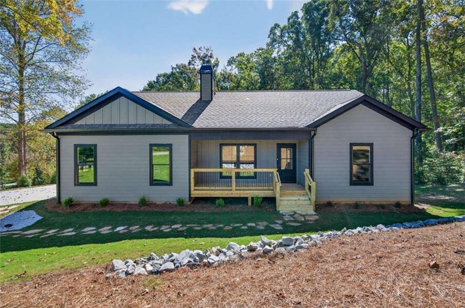 Front exterior of a new home in , Cleveland, GA, highlighting curb appeal (Image 2).
