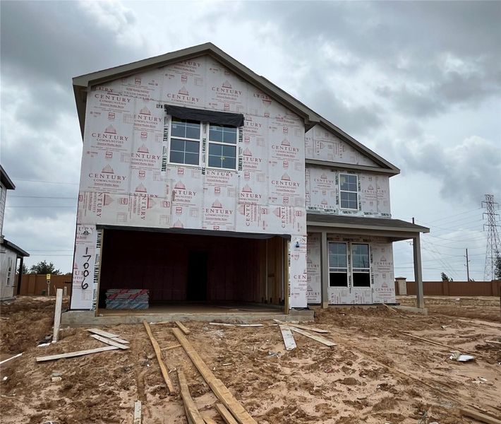 In-progress construction of a new home in Sanford Farms, Waller, TX (Image 23).