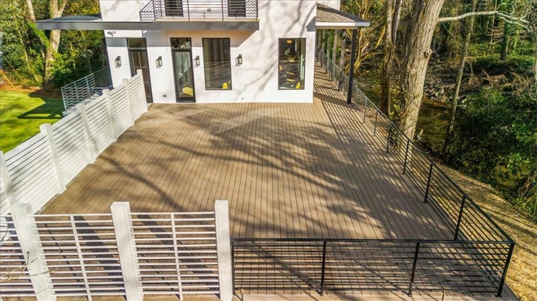 Exterior details and patio area of a home in , Atlanta (Image 48).