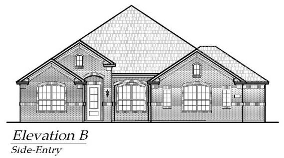 Exterior rendering of this home design in Lakeview Heights, Azle, TX (Image 6). Exterior rendering of this home design in Lakeview Heights, Azle, TX (Image 6).