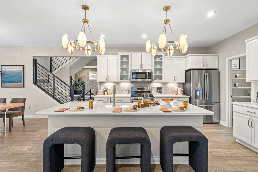 Representative furnished interior of a home built from the Wyatt by Fischer Homes in Twin Lakes, Hoschton (Image 35).