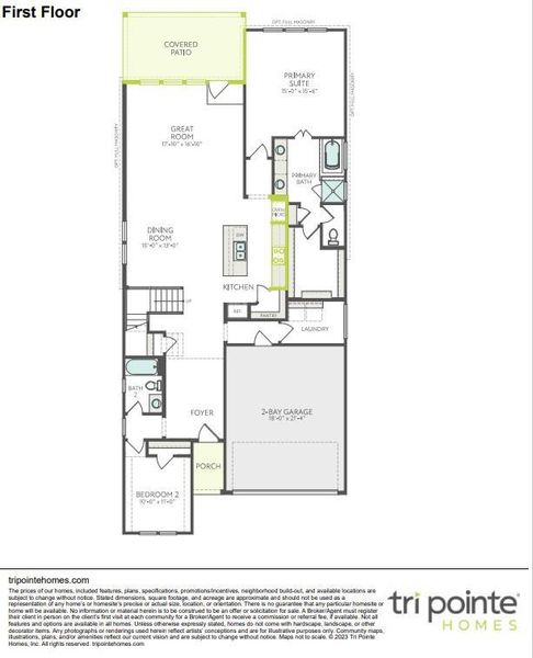 2D floor plan layout of this home in Woodson’s Reserve, Spring, TX (Image 3).
